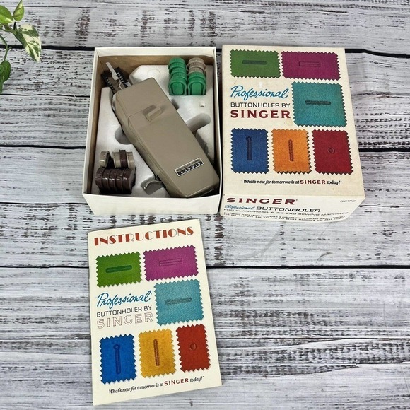 SINGER Professional Buttonholer 20 Cams 381116 for Slant 0 Matic Zig Zag Machine - Picture 3 of 16